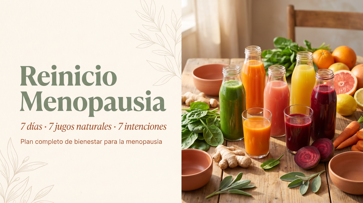 Reinicio Menopausia — Plan de Jugos Naturales de 7 Días