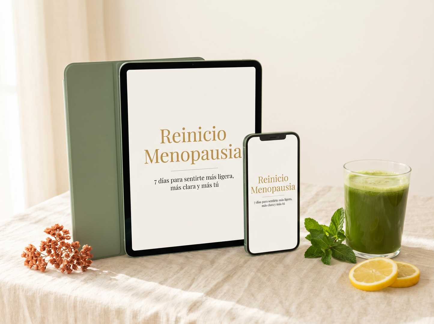 Reinicio Menopausia — Plan de Jugos Naturales de 7 Días